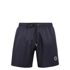 필립플레인 로고 아플리케 쇼츠, 블루계열