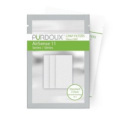 PURDOUX ResMed AirSense 11 장치용 CPAP 필터 (표준 3팩) - 액세서리 용품 기계용 교체 부품 274561, 3개입