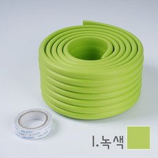 지이다 모서리보호대 와이드 w-1형 장폭형 안전가드 코너보호, 1.녹색, 1개