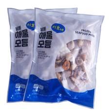 해물모듬 냉동 해물믹스 손질 모둠 알찬 5종 1+1 (600g+600g) 업소용 식당 해물파전 볶음밥, 1개, 600g+600g