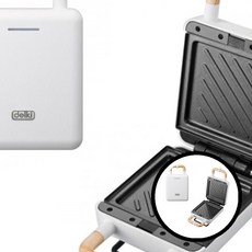DK 샌드위치 메이커 506 샌드위치메이커 주방가전 간편요리 그릴 화이트 자동온도조절 비스킷 토스터 핸드폰형 취향저격TL
