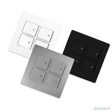 디프 4구 캡형스위치 스위치버튼, 아이보리