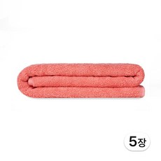 송월 메르디앙 30수 450g 바스타월, 5개, 살몬핑크