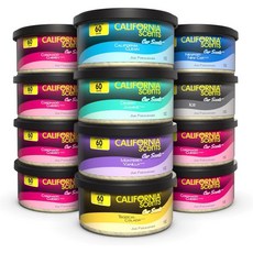 캘리포니아 향 캔 방향제 및 냄새 중화제 가정용 자동차용 방수 12개 세트 다양한 각 1.5온스 포장은 다를 수 있습니다, Neutralizer, 1개