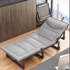 TaiStar 낮잠용 접이식 침대 휴대용 캠핑 침대 T856-002, 회색