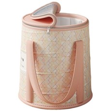 BOENIN 彈彈桶 折疊泡腳桶 牛奶纖維保溫 穩固支撐 輕巧收納足浴袋, 無, 1個