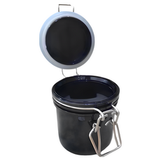 現貨秒發 黑膠防潮罐 活性碳儲存罐 可放三瓶 溫度 溼度控制 美睫工具 睫毛材料, 1個