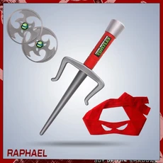 십대 닌자 거북이 애니메이션 상품 아이 마스크 Nunchaku 다트 칼 애니메이션 코스프레 착용 어린이 공연, 01 빠른  Mainland, 03 Trident