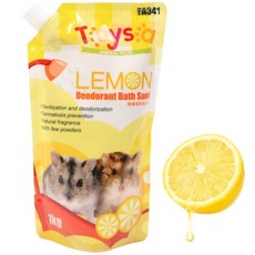 TAYSA 햄스터모래 1kg 레몬향 소동물 목욕모래