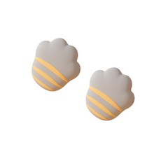 AR7 貓爪直角防撞保護墊 硅膠桌角防護墊 柔軟高彈防撞墊, 1個, 1個灰貓背E