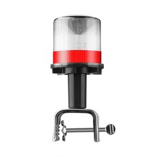 船用太陽能航標燈 天黑自動亮錨燈 閃燈爆閃燈 夜航燈信號燈桅杆燈 船用航行燈 漁船燈 桅桿燈 遊艇燈 船錨燈, 紅色（閃光-長亮 雙模）