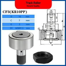 IKO 캠 플로워 베어링 CF3B CF10B KR10, 06 CF12-1B--KR32PP, 1개