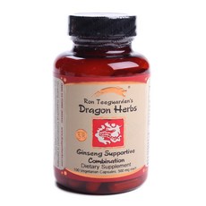 Dragon Herbs 人參支持組合 500 毫克素食膠囊, 100 件, 1個