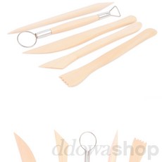 또와상회 클레이 조소용 나무 조각도 5종세트 공예용품