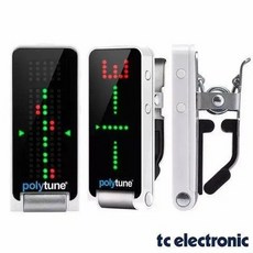 吉他好朋友 TC Electronic Polytune Clip 夾式 調音器，快速精準，方便攜帶，適用多種樂器, 白色, 1個