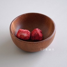 UDlab 木碗/湯碗/沙拉碗 AD03-009 可盛裝湯汁 北歐日式原木, 1個, 小碟