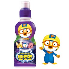 팔도 뽀로로 뽀로로음료x24개 6종 딸기 사과 밀크 블루베리 바나나 보리차, 24개