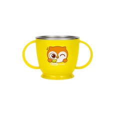 에디슨 프렌즈 논슬립 스텐 양손컵, 240ml, 1개, 부엉이
