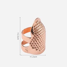 손가락 보호대 빈티지 골드 바늘 골무 금속 바느질 액세서리 수공 스티칭 도구 골동품 반지 DIY 공예, 핑크계열, 1개