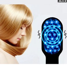 광파 두피관리기 진동 마사지빗 마사지브러쉬 진동빗 진동브러쉬 머리마사지 헤어관리기 광파빗 두피클리닉 두피마사지 탈모 비듬 추천, 1개
