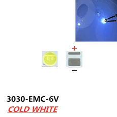 LEXTAR-LED PCT 백라이트 고출력 LED 500 W 1.8 6V 쿨 화이트 150-187LM PT30W45 V1 TV 애플리케이션 3030 PCT 6V LEXTAR 전자 부품 액세서리 소스, 3030 6V EMC
