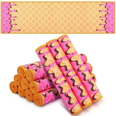 Peryiter 아이스크림 야구 드립 쿨링 타월 12개 101.6cm x 30.5cm(40인치 x 12인치) 극세사 부드럽고 가벼운 스포츠 쿨링 타월 야구팀 선물 요가, 핑크