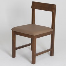 가나 원목의자 쿠션 식탁 카페 체어, 2개, 우드_베이지