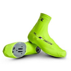 감성스터프 클릿슈즈 슈커버 미끄럼방지 자전거 신발커버 덧신, L, 형광그린