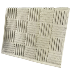 暖&和家居 五星飯店地墊 北歐風格紋純棉吸水防滑浴室地墊/門口地墊/地毯, 綠色(W0193), 1個