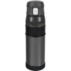 화평 프레이즈 원터치 잠금식 물통 대용량 1L 블랙 넓은 입구 얼음이 들어간다 바닥 커버 견고함 스테인리스 진공 단열 보온 보냉 포르텍 RH-1829