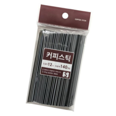 브라운커피스틱 민광 140개입 커피막대 커피빨대 커피스틱12cm(S), 본상품