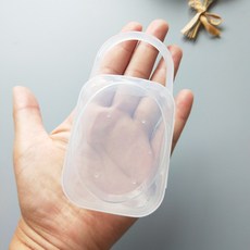 奶嘴盒 香草奶嘴收納盒 PP材質透明收納盒 固齒器收納, 1個, 大透明, 大透明