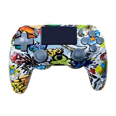 GAMINJA P47 무선 블루투스 컨트롤러 게임 패드 (6 축 자이로 스코프 포함) PC 조이스틱 터치 용 이중 진, 02 Singing Caterpillar, 01 빠른  Mainland