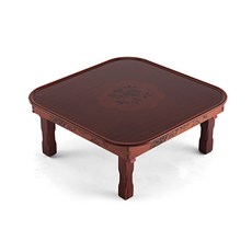 남원목기 춘향골 상감 사각 타원상 750 x 750 x 250 mm, 체리 + 갈색