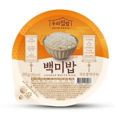 시아스 우리집밥 백미밥, 210g, 36개