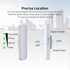COMFAST 2개 900Mbps 5.8Ghz 야외 CPE 무선 AP 브리지 5KM 장거리 WIFI 액세스 포인트 12dBi 와이파이 안, 01 빠른, 04 US plug