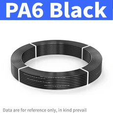 PA6 튜브 공압 에어 호스 나일론 고압 오일 파이프 OD 4mm 6mm x 1, 06 5mm x 3mm(ODxID), 01 검정색
