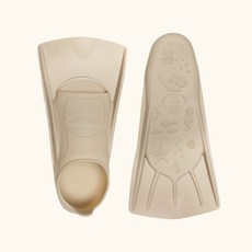 마더웍스 아동용 어린이 숏핀 유아 오리발 스노쿨링 물놀이 수영용품 네츄럴