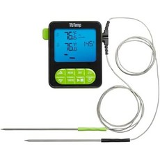 Taylor 바베큐 온도계 고기 테일러 트루템프 듀얼 프로브 유선 프로그래머블 육류 식품 요리용 디지털 베이킹 그릴 로스팅용 두 가지 프로브로 요리 모니터링 사용자 친화적 백라