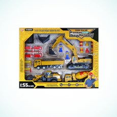 어린이 건설놀이 프리미엄 중장비 포크레인 덤프트럭 세트