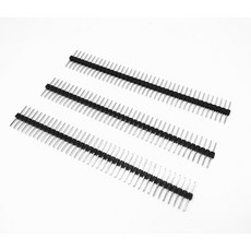 傑森創工 黑色單排針 2.54mm 40PIN 兩邊等長, 1個