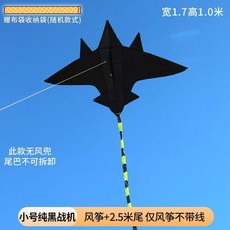 殲-15 戰鬥機風箏 1.7米寬, 1個, 小號純黑戰機 僅風箏