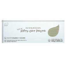 밀가루 없는 국산 유기농 귀리&현미 파스타 fifty oat&brown rice pasta, 1개, 400g