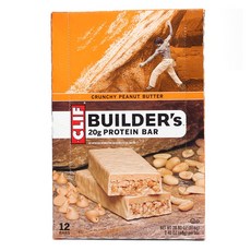 CLIF 蛋白棒 68g, 脆花生醬, 12件