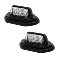 알테쉬 12v 24v 화물차 LED 차폭등 언더램프 번호판등, 2개, 블랙
