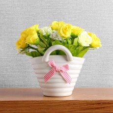 장미 바구니 조화화분