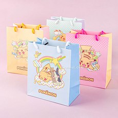 포켓몬 쇼핑백 에코백 장바구니 보조가방, 랜덤, 1개