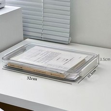 家用證件收納盒 透明檔案盒, 大號證件盒 1個裝 硬款, 1個
