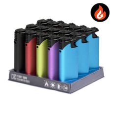 편의점 판매용 국내개발 무광메탈 토치 라이터 뚜껑있는 토치 메탈토치 고급터보 15개, 무광메탈 5색