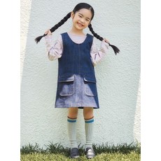 [백화점정품] 25년NEW 탑텐 TOPTEN 여아) 에코 데님 원피스 MKE3OO2111